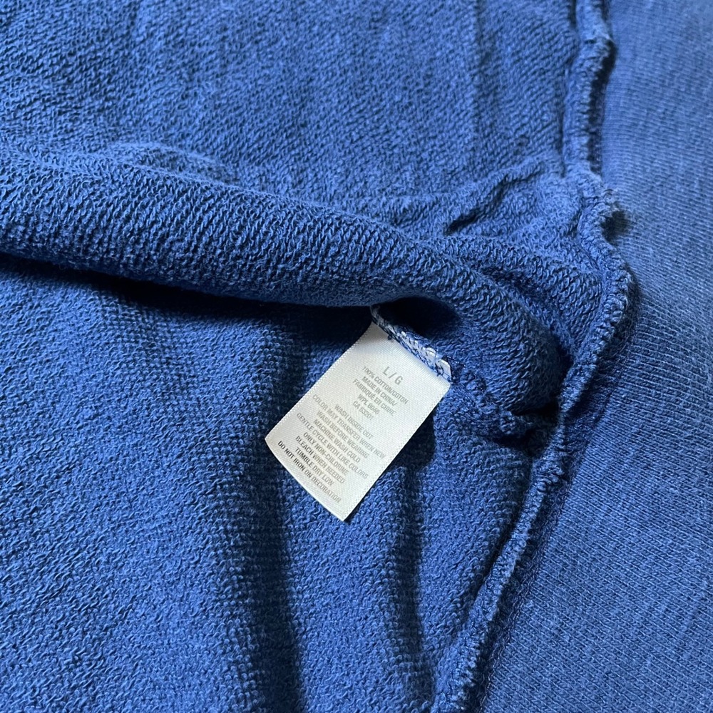 Aeropostale Zip Up Hoodie Size Large Blue 1987 Graphic Y2K Skater Sweatshirt - Picture 7 of 10